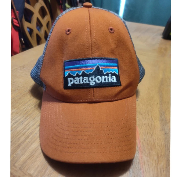 The Patagonia P-6 Logo Trucker Hat Cap - Picture 1 of 6